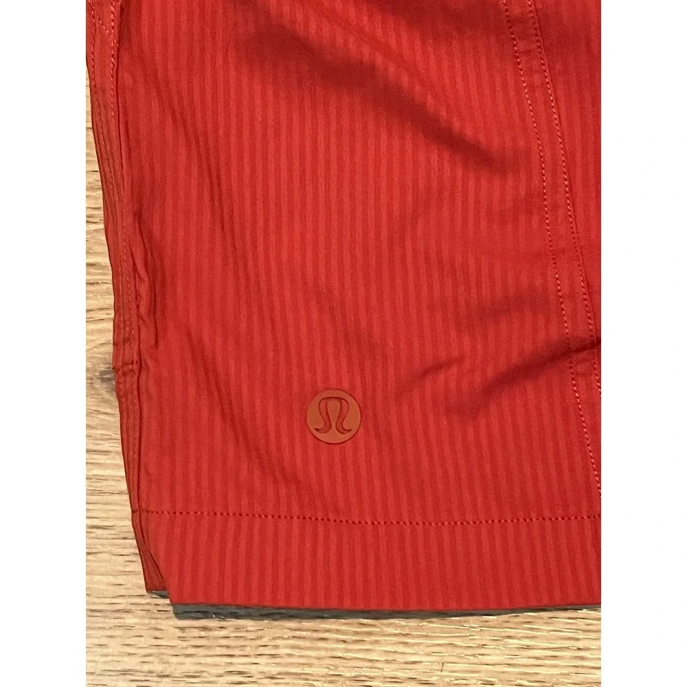 Lululemon Dance Studio‎ High Rise Short 3.5 Autumn Red Size 0 NWT LW7CCGS